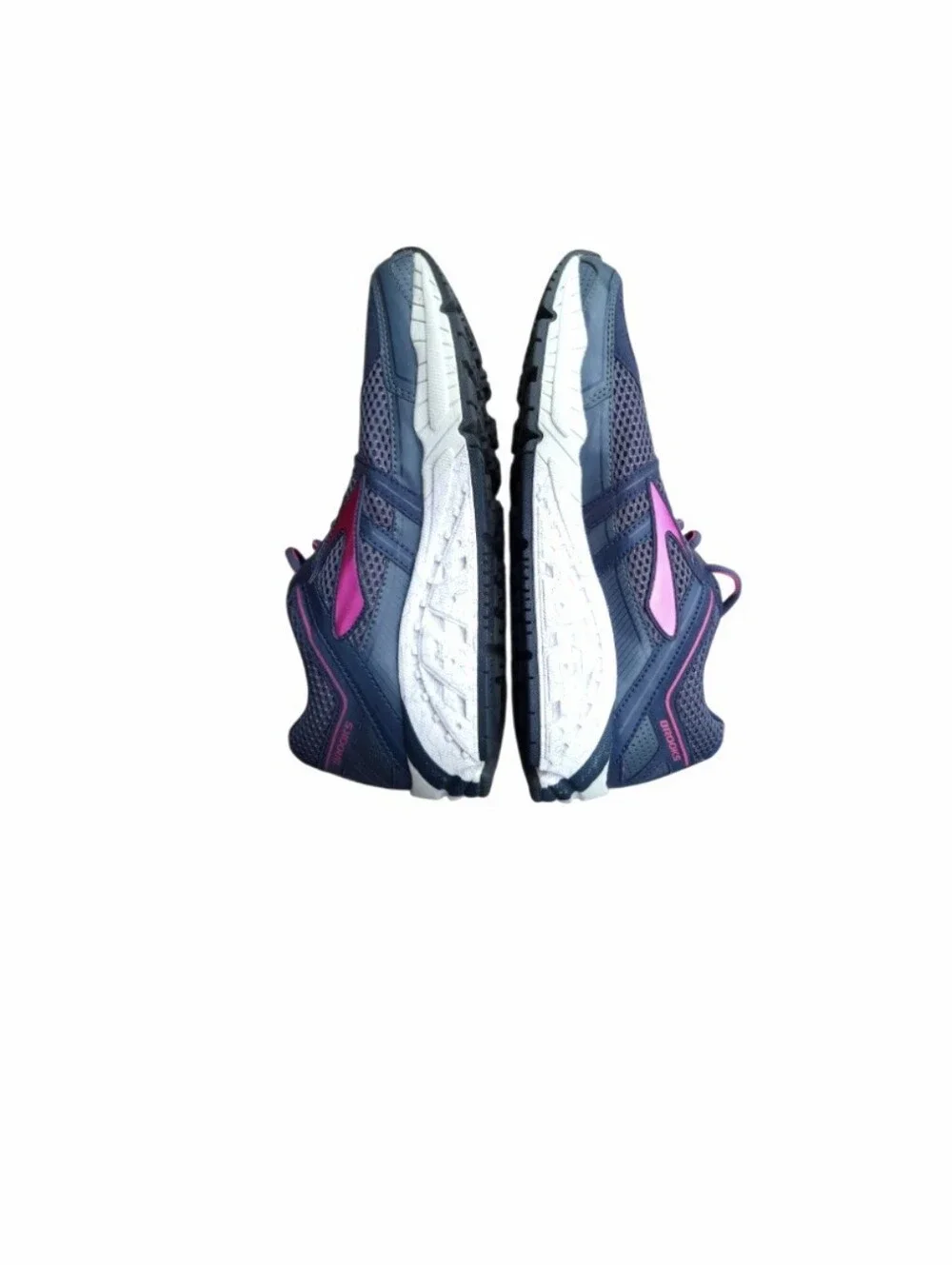 Brooks Addiction 12 Athletic Run Walk Tennis Shoe Sneaker Pink Blue Women 9.5